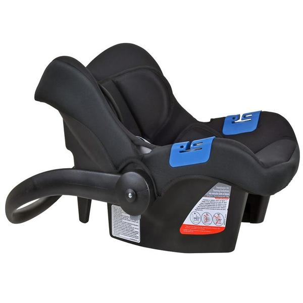 Imagem de Carrinho de Bebê Ecco Azul e Bebê Conforto Preto Touring X