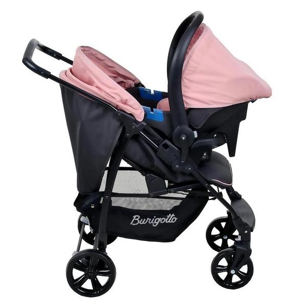 Imagem de Carrinho De Bebê Ecco Cz Rosa E Bebê Conforto Touring X Rosa