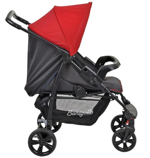 Imagem de Carrinho De Bebê Ecco Cz Vermelho E Bebê Conforto Touring X