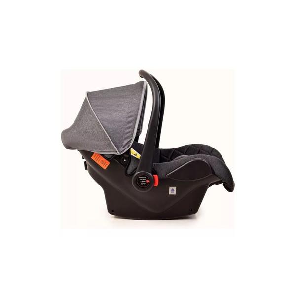 Imagem de Carrinho de bebe europeu luxo 3 em 1 ares + bebe conforto cinza + base aconchego - passear baby