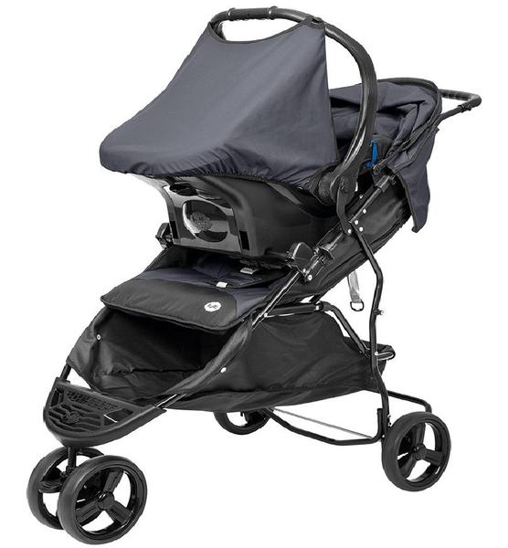 Imagem de Carrinho De Bebê Evo Preto e Cinza (Até 15 Kg) - Tutti Baby