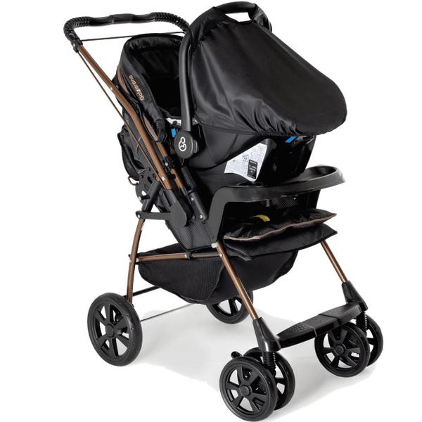 Imagem de Carrinho de Bebe Galzerano Milano Bebe Conforto Preto Cobre