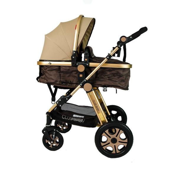 Imagem de Carrinho de bebê Golden Club Baby Dourado / Design Premium / Envio Imediato 