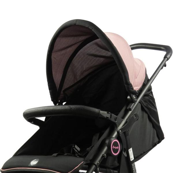 Imagem de Carrinho De Bebê Lui Rose Bebê Conforto E Base Isofix