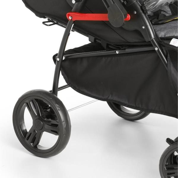 Imagem de Carrinho De Bebê Maranello Preto Cinza E Bebê Conforto