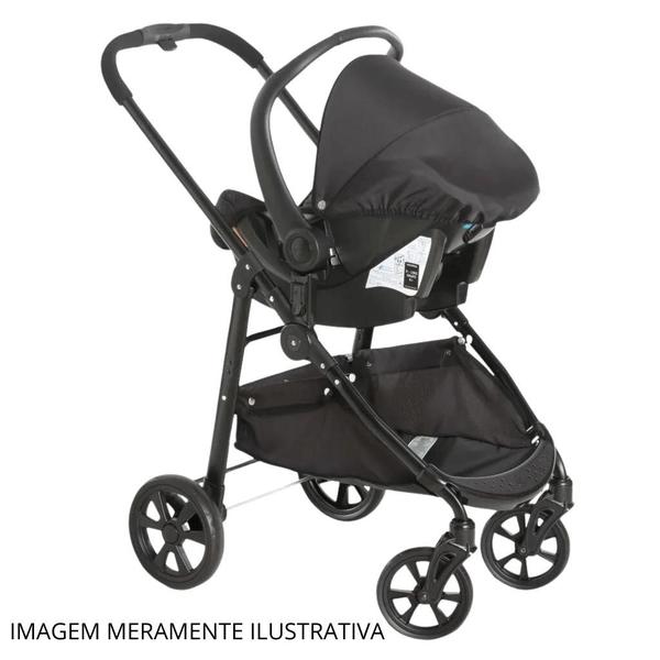 Imagem de Carrinho de Bebê Olympus Bebê Conforto Grid e Base Galzerano