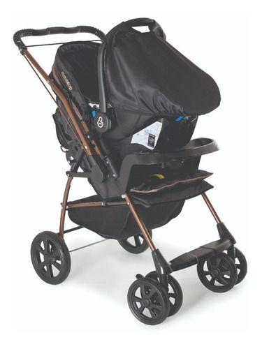 Imagem de Carrinho De Bebê Passeio Alça Reversível Travel System Milano Preto Galzerano