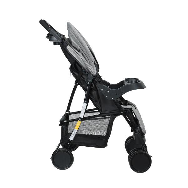 Imagem de Carrinho De Bebê Passeio Allday Até 15Kgs Maxi Baby - Cinza