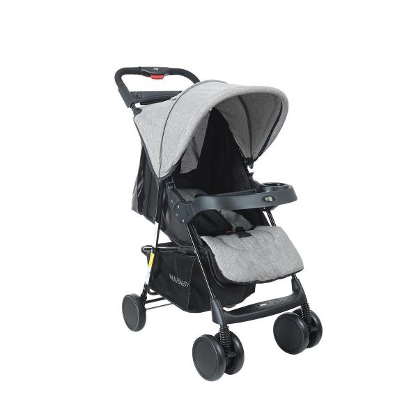 Imagem de Carrinho De Bebê Passeio Allday Até 15Kgs Maxi Baby - Cinza