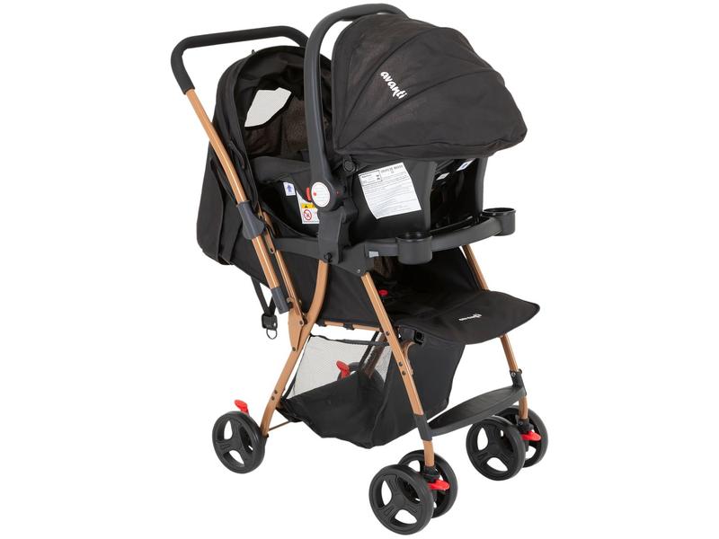 Carrinho de Bebê Reversível com Bebê Conforto Avanti Travel System