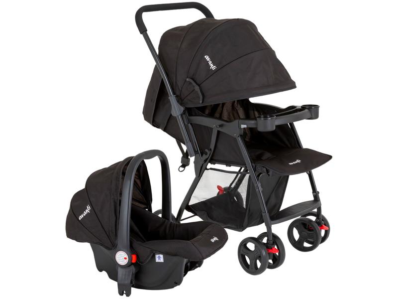 Carrinho de Bebê Reversível com Bebê Conforto Avanti Travel System Owen 6 Rodas 15kg Carrinho de Bebê Reversível com Bebê Conforto Avanti Travel System Owen 6 Rodas 15kg