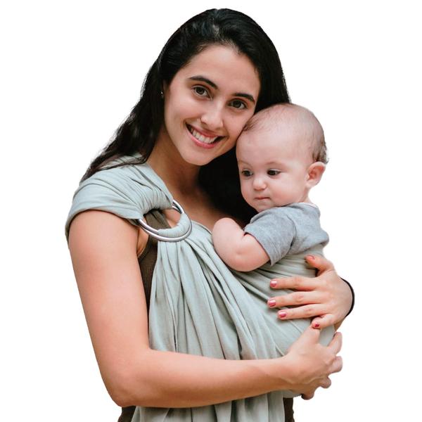 Imagem de Carrinho de bebê Ring Sling Nalakai Luxury Soft Linen Blend