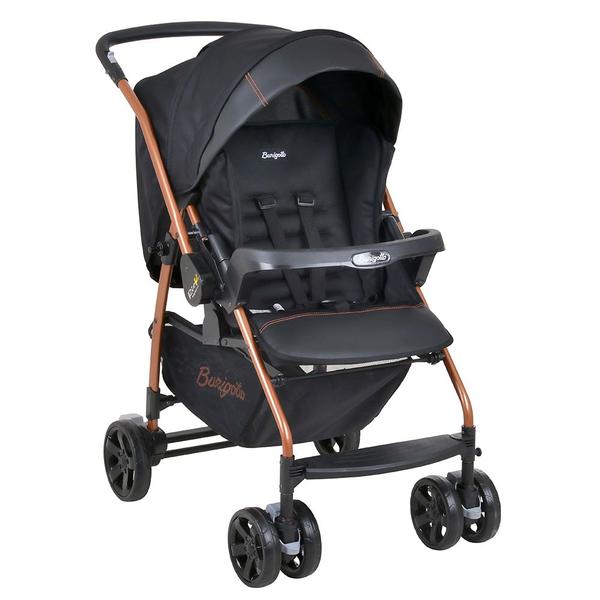 Imagem de Carrinho de Bebê Rio K 15Kg + Bebê Conforto Touring X 13Kg Burigotto Mesclado Preto e Cobre