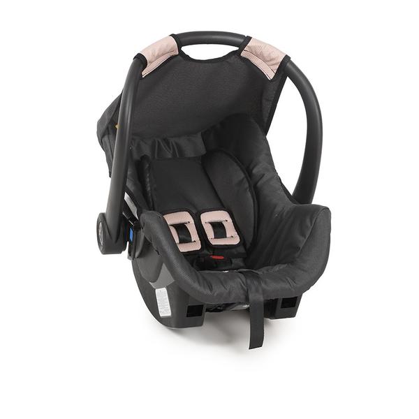 Imagem de Carrinho de Bebê Romano Travel System até 15kg + Bebê Conforto Coccon até 13kg Preto/Rosa Galzerano