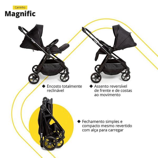 Imagem de Carrinho De Bebê Safety 1St Travel System Magnific 5 Em 1