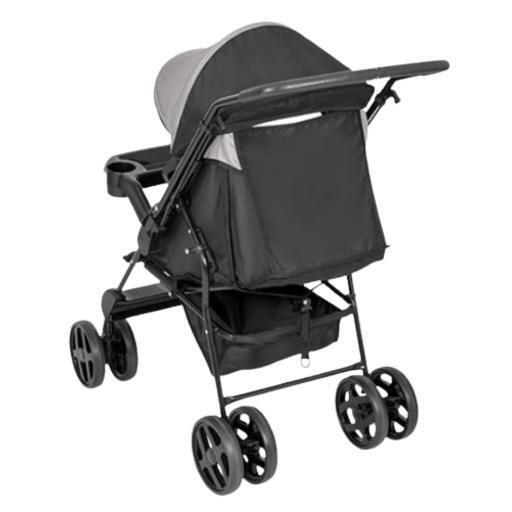 Imagem de Carrinho De Bebê Solare Tutti Baby - Preto Com Cinza