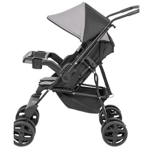 Imagem de Carrinho De Bebê Solare Tutti Baby - Preto Com Cinza