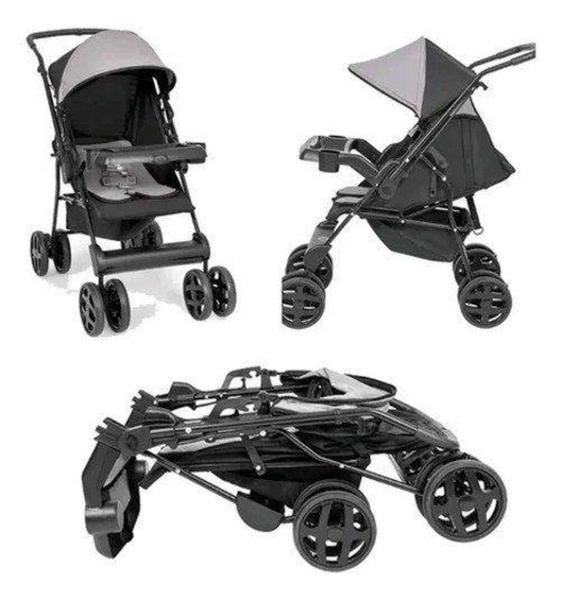 Imagem de Carrinho De Bebê Solare Tutti Baby Preto Múltiplas Posições