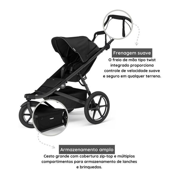 Carrinho De Bebê Thule Urban Glide 3 Black Imagem de Carrinho De Bebê Thule Urban Glide 3 Black