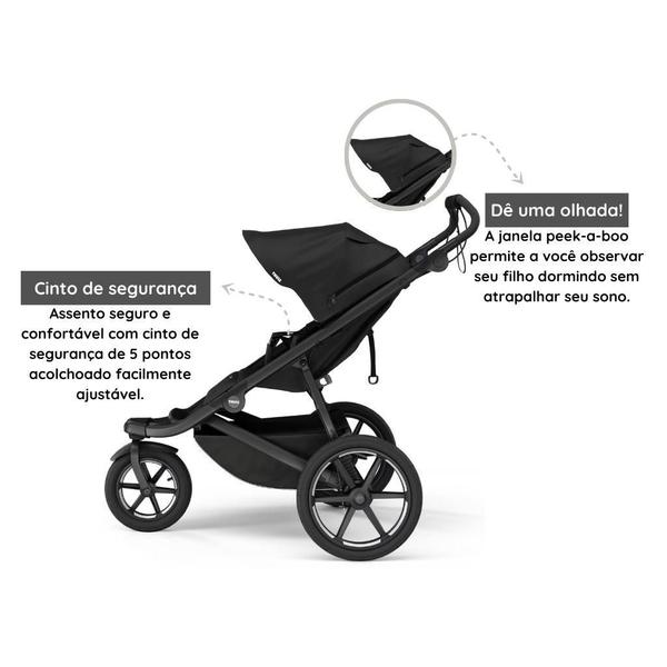 Carrinho De Bebê Thule Urban Glide 3 Black Imagem de Carrinho De Bebê Thule Urban Glide 3 Black