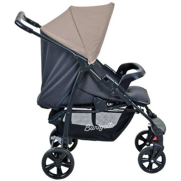 Imagem de Carrinho de Bebê Travel System Burigotto Ecco Cinza Bege + Ninho Pramette