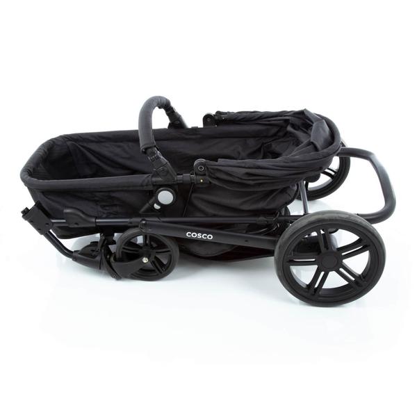 Imagem de Carrinho de Bebe Travel System Poppy Duo Preto Mescla com Bebê Conforto - Cosco Kids