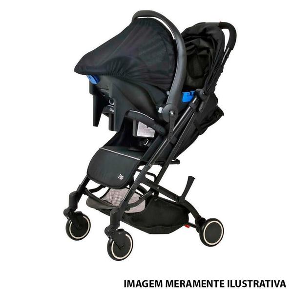 Imagem de Carrinho De Bebê Zap Black E Bebê Conforto Touring X