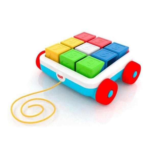 Carrinho de Blocos Fisher-Price Colorido Imagem de Carrinho de Blocos Fisher-Price Colorido