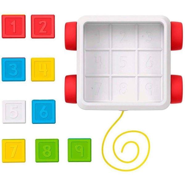 Carrinho de Blocos Fisher-Price Colorido Imagem de Carrinho de Blocos Fisher-Price Colorido