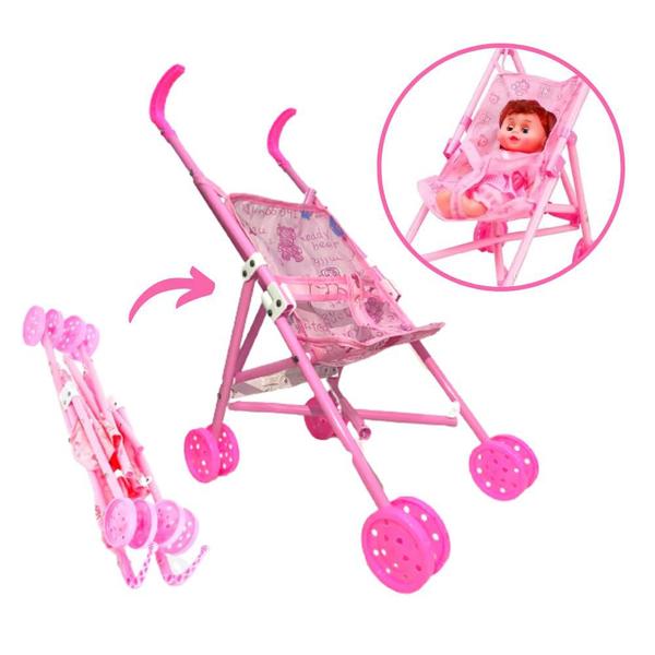 Imagem de Carrinho de Boneca Bebê Reborn Alive Toys 2U