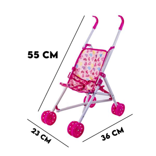 Imagem de Carrinho de boneca Bebe Reborn brinquedo Passeio Oferta