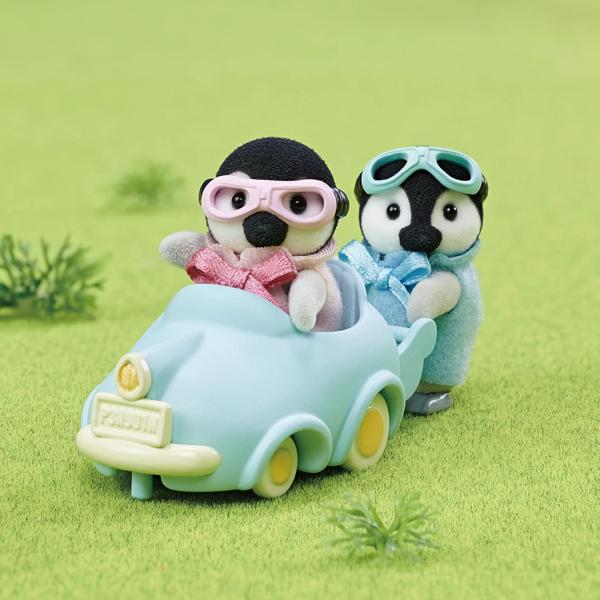 Imagem de Carrinho de brincar dos bebes pinguins sylvanian families - epoch