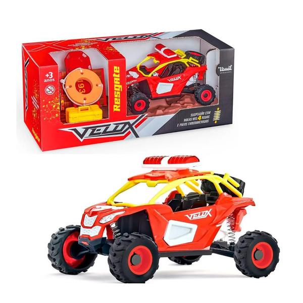 Carrinho De Brinquedo Buggy Rally Resgate Com Suspensão - Usual Brinquedos Imagem de Carrinho De Brinquedo Buggy Rally Resgate Com Suspensão - Usual Brinquedos