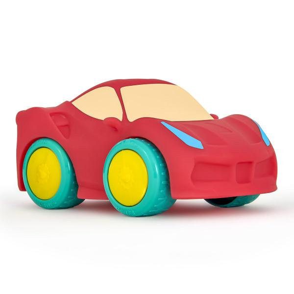 Imagem de Carrinho de brinquedo de vinil fofinho macio fast cute car