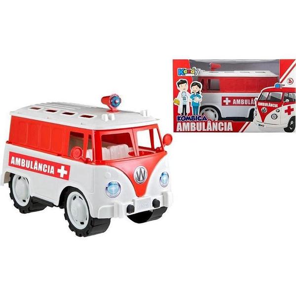 Imagem de Carrinho de Brinquedo Kombica Ambulância - Ref BQ9074A Kendy Brinquedos