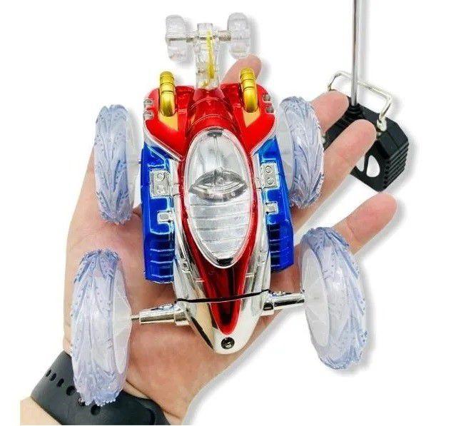 Carrinho de Brinquedo Maluco com Controle Remoto Gira 360º com Luz e Som Full Colorido - Fun Game Imagem de Carrinho de Brinquedo Maluco com Controle Remoto Gira 360º com Luz e Som Full Colorido