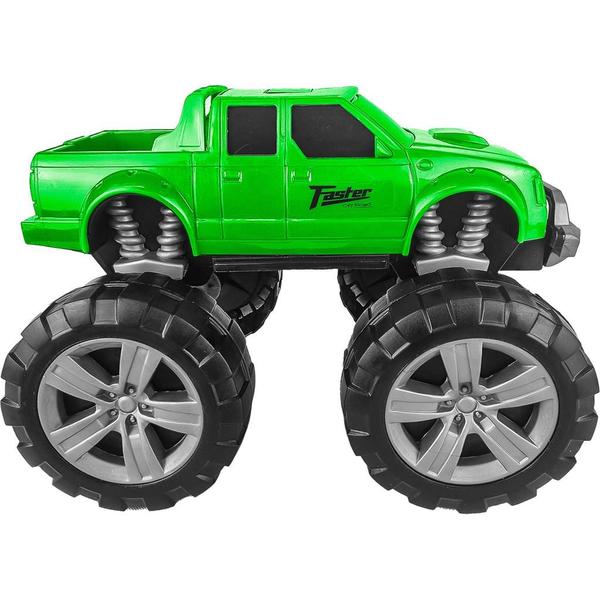 Imagem de Carrinho De Brinquedo Monster Truck Com Rodas Grande Usual Brinquedos 19cm