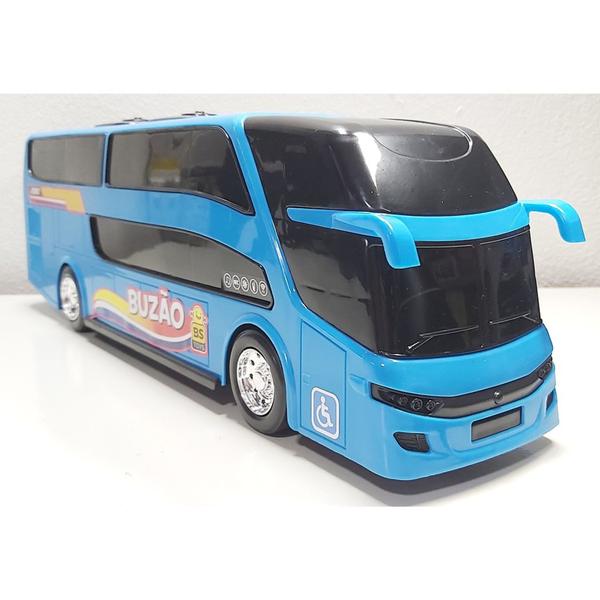 Imagem de Carrinho De Brinquedo Ônibus 24CM Color - Brinquedo Infantil Faz De Conta Mini Busao