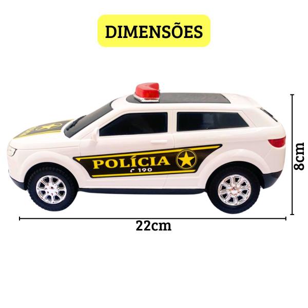 Imagem de Carrinho De Brinquedo Polícia Suv Land Rover Infantil Diverplas Menino Criança Colorido