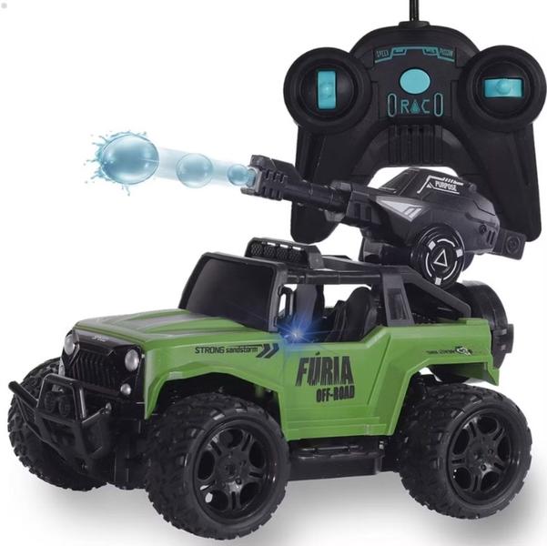 Carrinho de Brinquedo Recarregável Com Controle Remoto Atira Bolinhas de Gel - Fun Game Imagem de Carrinho de Brinquedo Recarregável Com Controle Remoto Atira Bolinhas de Gel