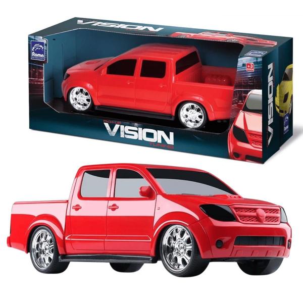 Imagem de Carrinho De Brinquedo Roma Vision Hilux Pick-Up Vermelho