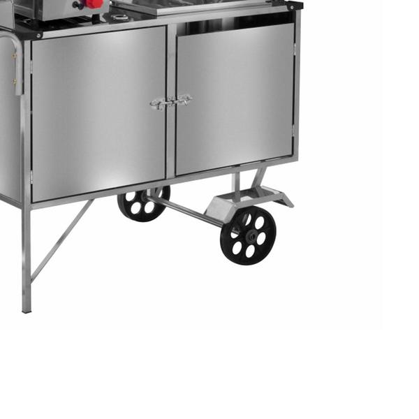 Imagem de Carrinho de Cachorro Quente Luxo Inox com Toldo L09M/T Cefaz