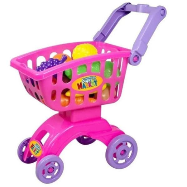 Imagem de Carrinho De Compras Infantil Super Market Braskit