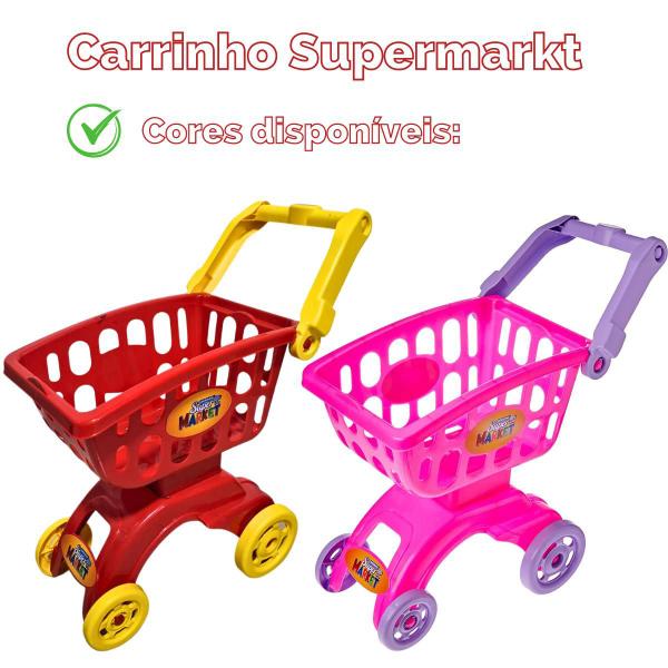 Imagem de Carrinho De Compras Infantil Super Market mercadinho