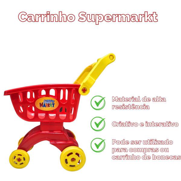 Imagem de Carrinho De Compras Infantil Super Market mercadinho