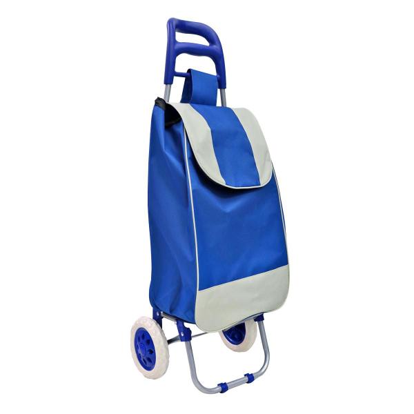 Imagem de Carrinho de compras liso impermeável e dobrável 95x34,5x28cm