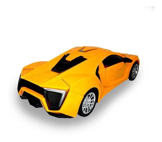 Imagem de Carrinho De Controle Carro Lamborghini Com Led Amarelo