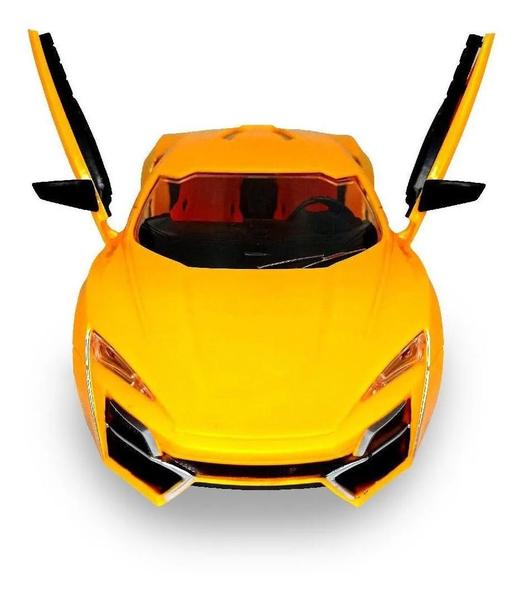 Imagem de Carrinho De Controle Carro Lamborghini Com Led Amarelo