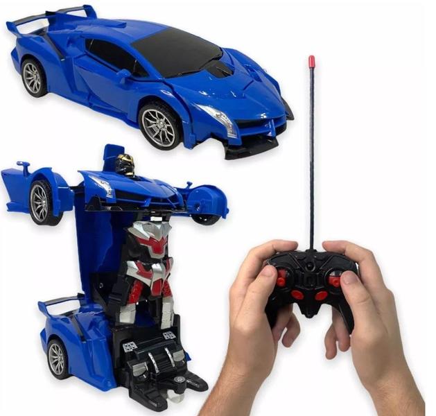 Imagem de Carrinho de Controle Remoto Brinquedo Infantil Transformers Robô