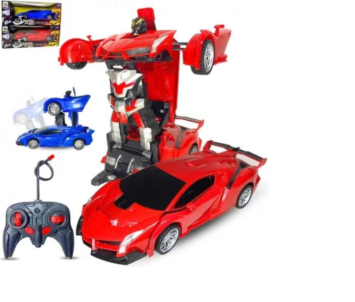 Imagem de Carrinho de Controle Remoto Brinquedo Infantil Transformers Robô Lamborghini